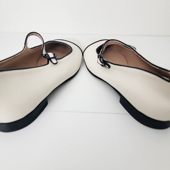 Carel Paris Corail Mary Janes in Nappa Beige Noir 39 8 - Picture 7 of 8